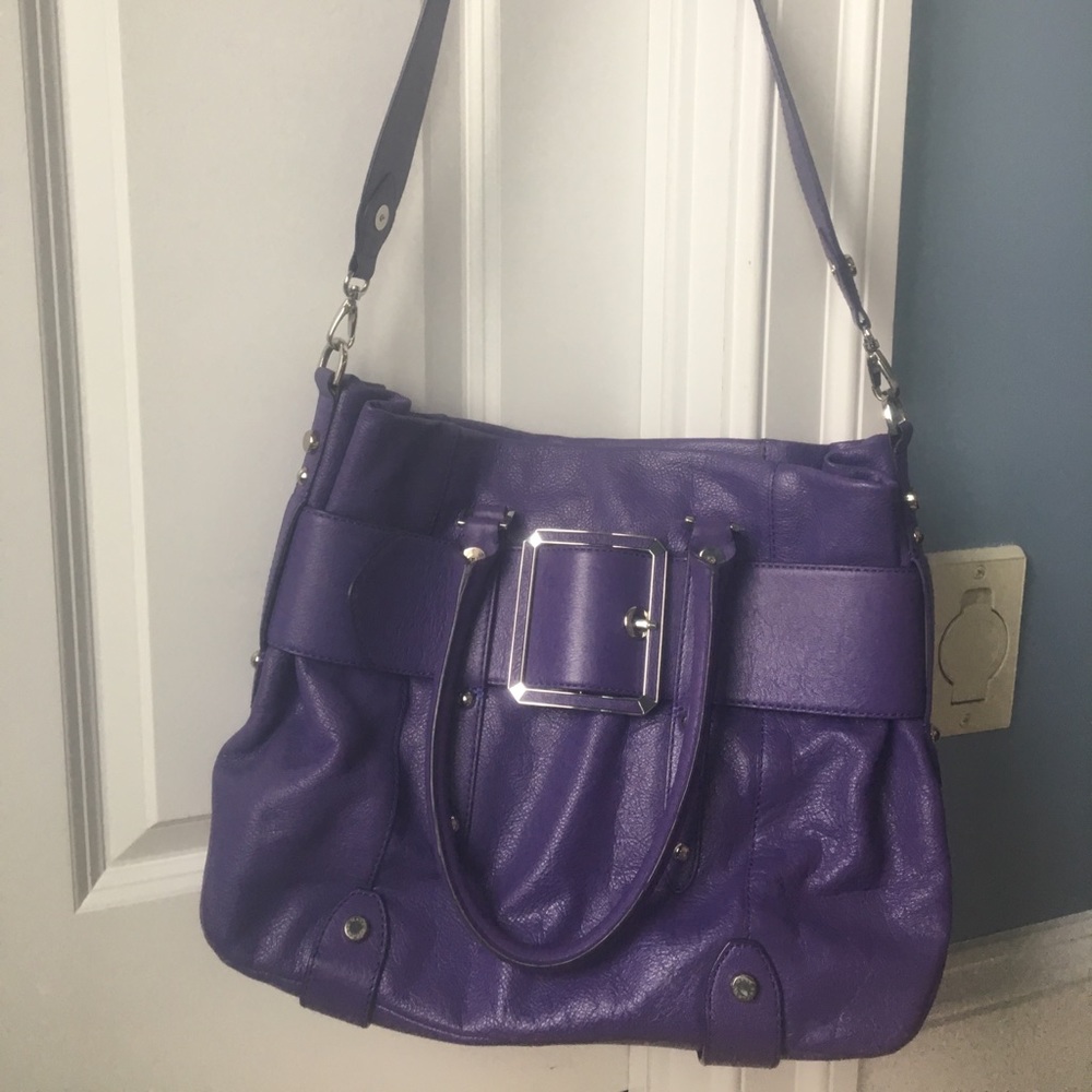 Maxx New York purple shoulder bag